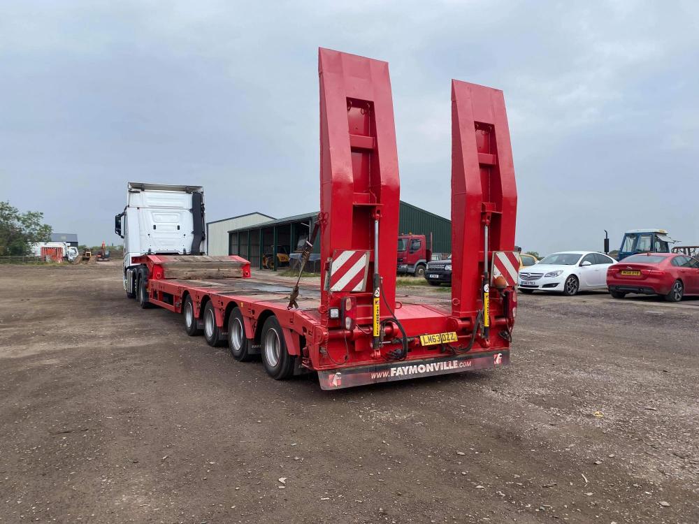 faymonville 4 axle extendable low loader for Sale UK Plant