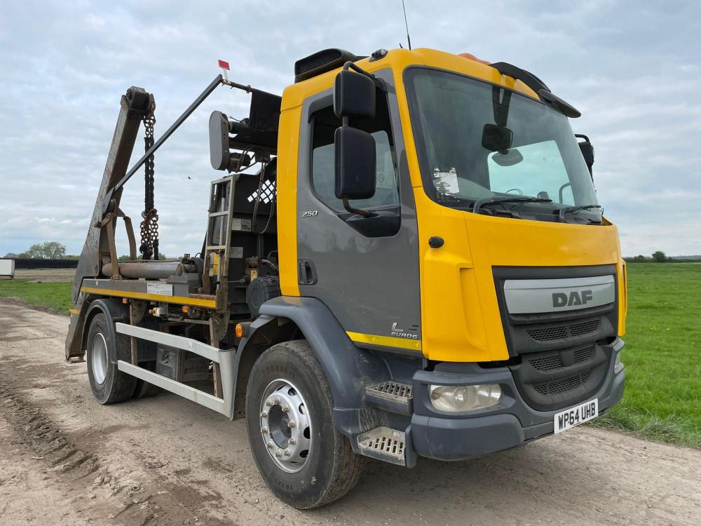DAF LF250 Skip Loader for Sale UK Plant